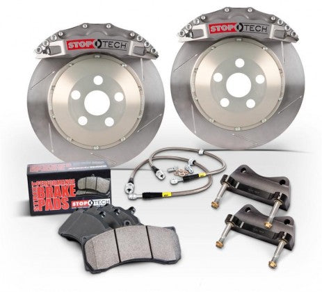 StopTech 07-2014 Mustang 380x32mm Big Brake Kit - Replaces OEM Brembos (Trophy Sport 6 Piston Caliper - Slotted Rotor)