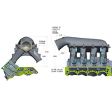 Holley EFI 105mm Hi-Ram Modular Intake Manifold Kit, GM Gen 5 LT1, w/ EFI Provisions & Fuel Rails (300-141)