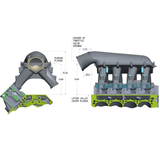 Holley GM Gen V LT1 Hi-Ram, 1 x 92mm LS Throttle Body w/ Port EFI Provisions & Fuel Rails (300-141)