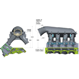 Holley GM Gen V LT1 Hi-Ram, 1 x 105mm LS Throttle Body, WITHOUT Port EFI Provisions & Fuel Rails (300-142)